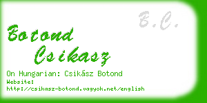 botond csikasz business card